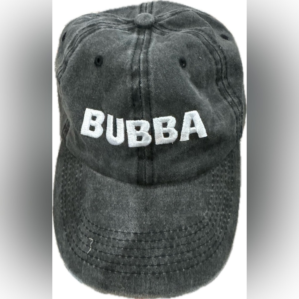NWOT‎ Bubba Gray Baseball Cap One Size Embroidered